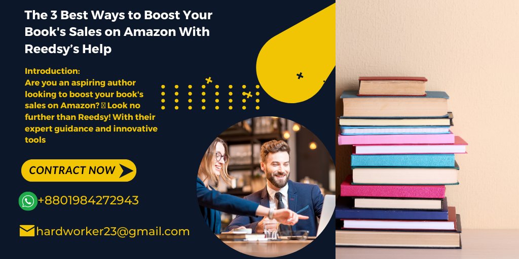 hardworkerbd's tweet image. "📚 Boost your book sales on Amazon like a pro! 🚀 Discover top strategies for success, from killer book descriptions to targeted ads. 📈 Get ready to climb the charts and reach more readers! #BookSales #AmazonBooks #AuthorTips"