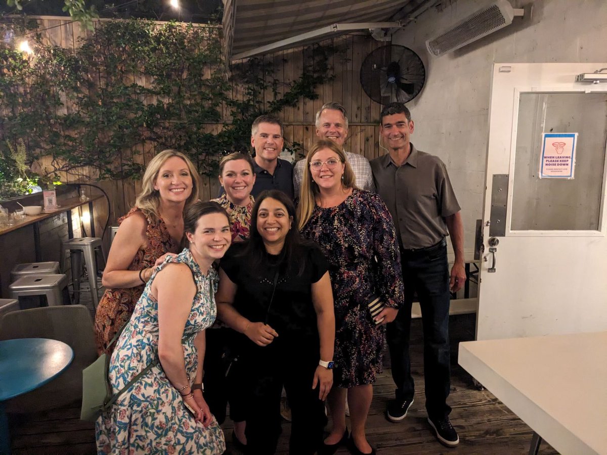 AlexBirely's tweet image. Great to kick off @8thWCPCCS2023 night 1 with some of my @pac3quality people 💞 #pedscards #accu #WCPCCS2023 @MeganRodts @MadsenNicolas