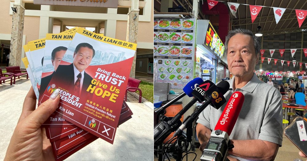 MothershipSG's tweet photo. Tan Kin Lian cancels all remaining walkabouts, will focus on handing out campaign flyers https://t.co/MyVjjooUjv https://t.co/keSO8bkvpO
