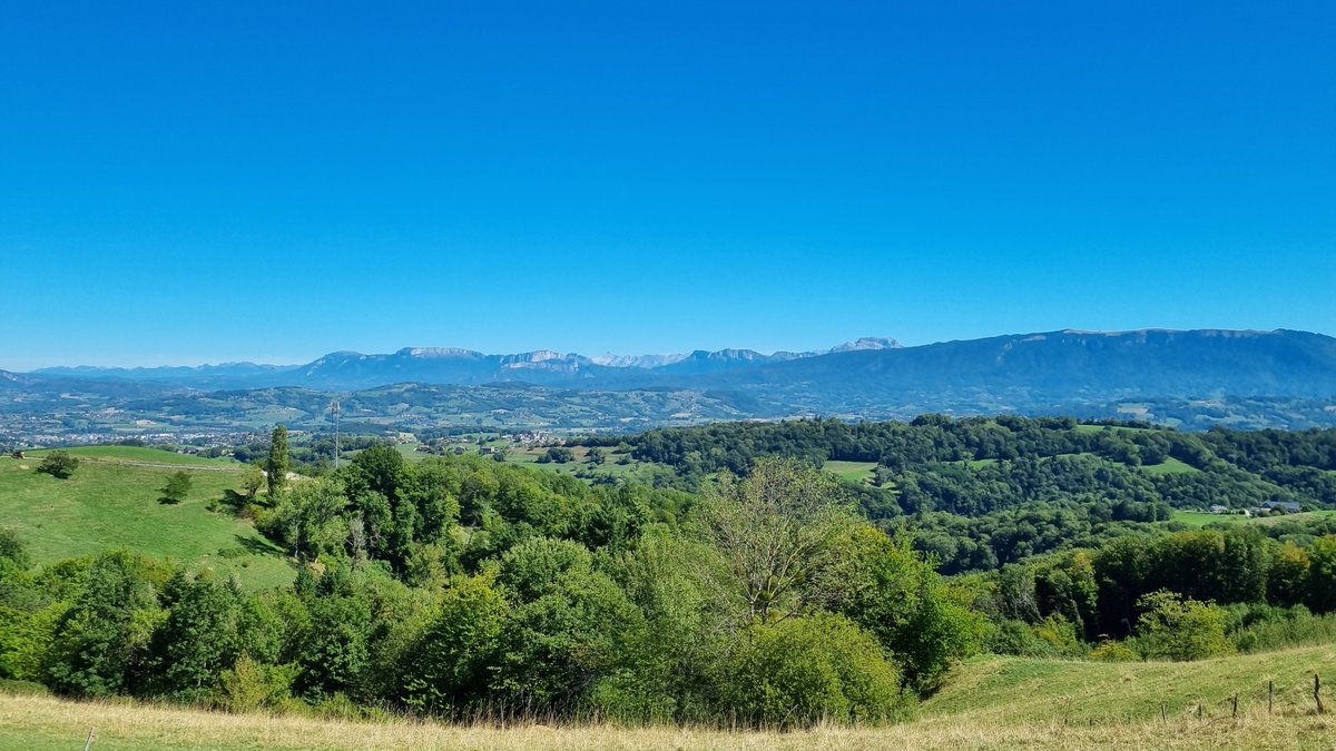 Ouverture début août 2023 d'une nouvelle antenne-relais #NewDealMobile 4G à 4 opérateurs en Savoie, à Entrelacs / Cessens / Piollat.
👉 Forte amélioration de la couverture dans une zone rurale vallonnée, sur fond à l'est des monts du Semnoz et des Aravis.