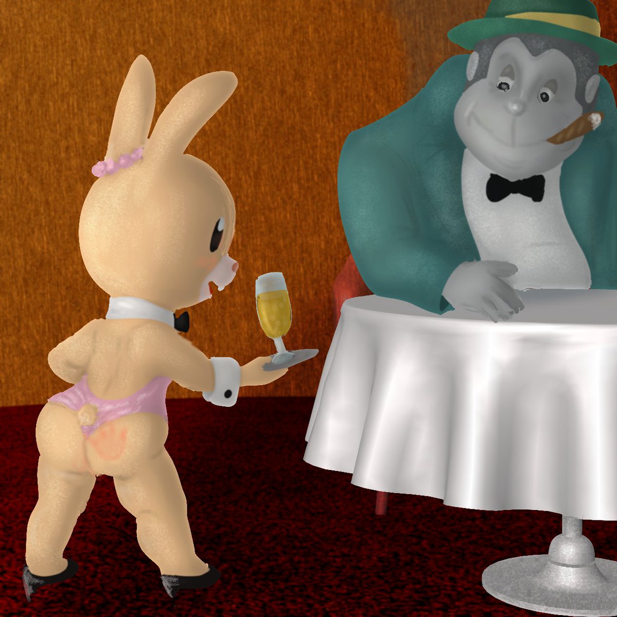 bicharrac0's tweet photo. The Playbunny Club in Palmtown #fanart #FanArtDuJour #Fanarts #PattyRabbit #Mapletown #パームタウンの物語 #DigitalArtist #digitalart #digitalartwork #myartwork #ArtistOnTwitter #illustration #illustrationartist #illustrationart #furryart #furryartist #furryartwork https://t.co/s6B9xWVHYS