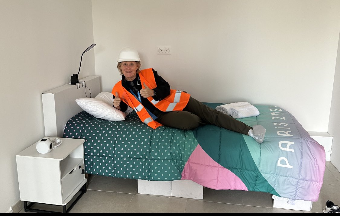 Penny Briscoe OBE (@pennybriscoe) on Twitter photo One Year to Go <a href="/Paris2024/">Paris 2024</a> A very important role for me as <a href="/ParalympicsGB/">ParalympicsGB</a> Chef de Mission! Checking out the beds for the athletes! The village is taking shape and will be a stunning, and comfortable, home from home for <a href="/Paralympics/">Paralympic Games</a> athletes next year #npcchefsinparis One Year to Go <a href="/Paris2024/">Paris 2024</a> A very important role for me as <a href="/ParalympicsGB/">ParalympicsGB</a> Chef de Mission! Checking out the beds for the athletes! The village is taking shape and will be a stunning, and comfortable, home from home for <a href="/Paralympics/">Paralympic Games</a> athletes next year #npcchefsinparis