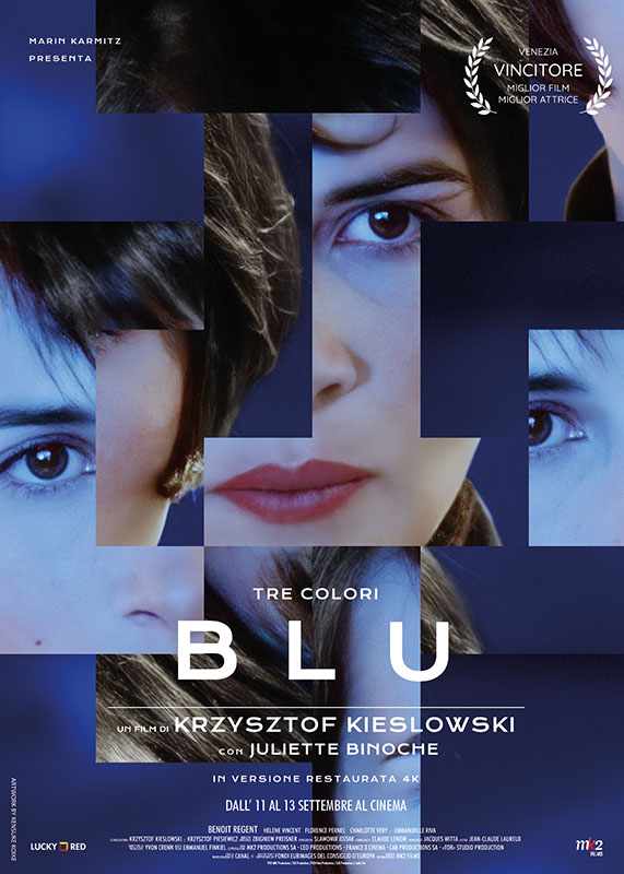 Una delle trilogie più famose e celebrate del Cinema, la #TrilogiaDeiColori di #Kieślowski torna nelle sale in 3 imperdibili eventi. Il 1° con #Blu, una straordinaria #JulietteBinoche nel ruolo di una donna intenta a superare il trauma di un incidente d'auto dove ha perso tutto.