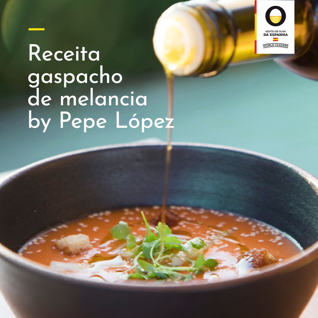 Bora comemorar o Dia do Gaspacho com essa deliciosa receita?
Anote aí a receita gaspacho de melancia by Chef Pepe López  bit.ly/44xcumW
#OsMaisPremiadosDoMundo #AzeitesDaEspanha