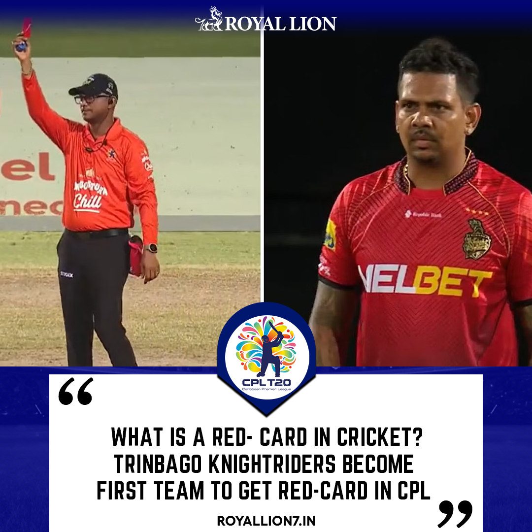 royallion7_in's tweet photo. 🟥🏏 A red card in cricket indicates a severe penalty. Trinbago Knight Riders create history with the first CPL red card. 🌟🏆

👉 Cricket World Cup 2023 Tickets Giveaway: https://t.co/AO4gXMH7ZO

➡️Join us on : https://t.co/wyjKYDKWSu

#Royallion #JasonSanjay #IStandWithZubair https://t.co/BfIBkYUqaD