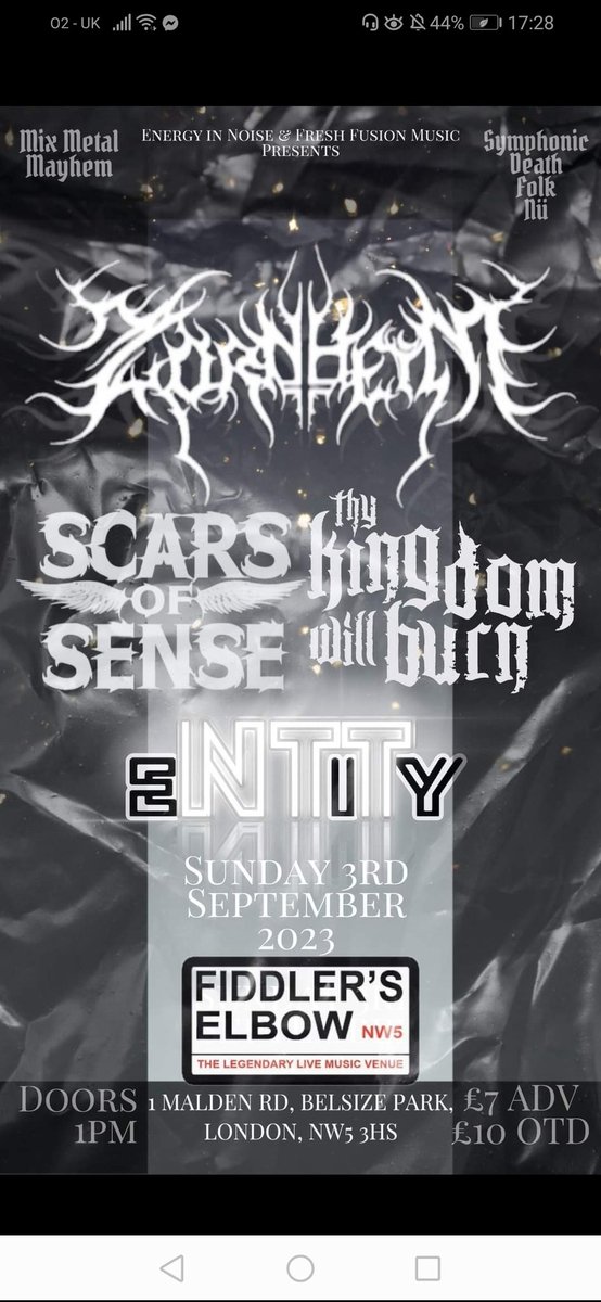 scarsofsense's tweet photo. Gig on Sunday! #london #camden https://t.co/AL6XwyllSw