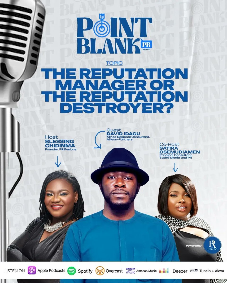 PointBlank PR podcast tweet media