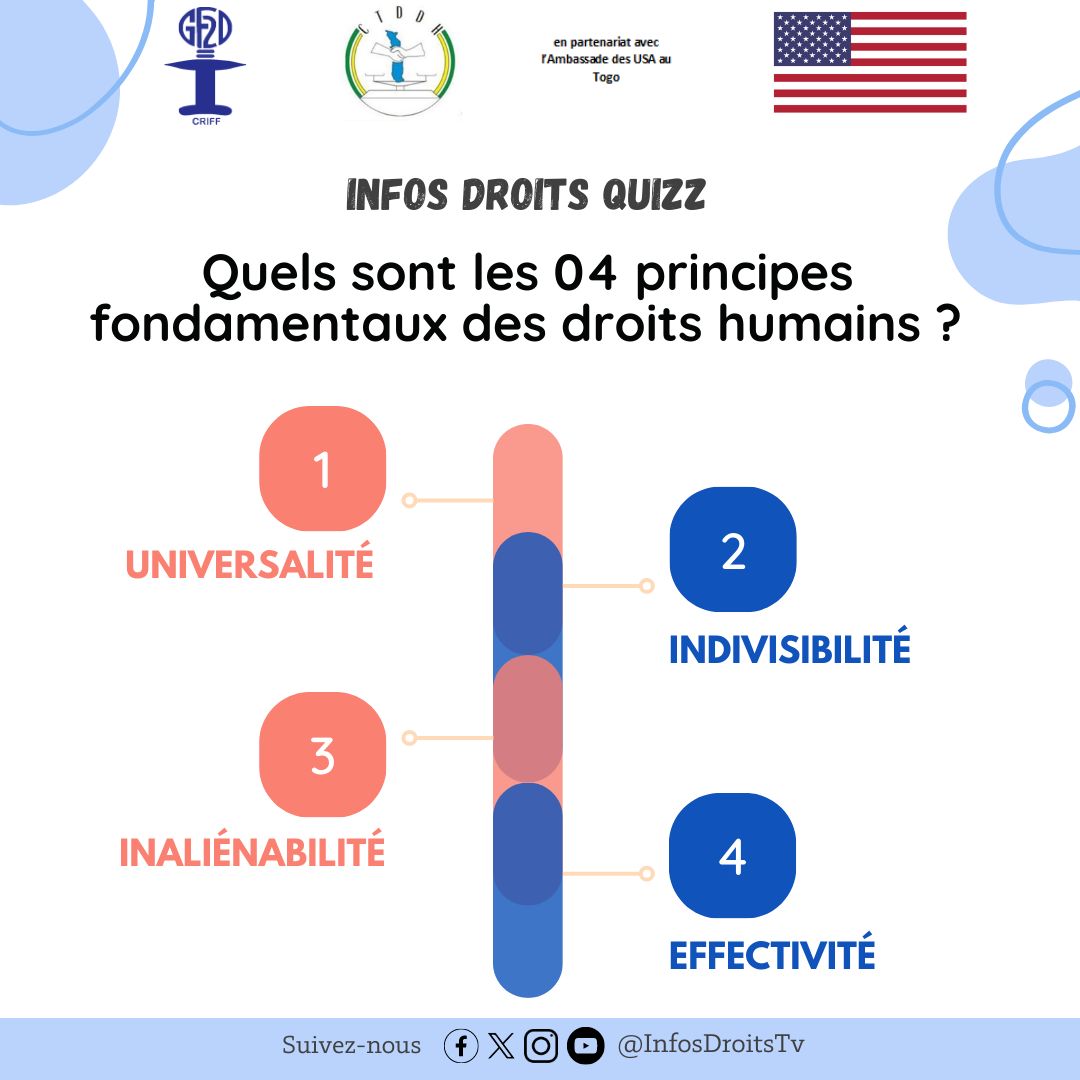 christagnindom's tweet photo. INFOS DROITS QUIZZ
Le challenge pour la promotion et la protection des droits humains                                                                    
#gf2d                                                                                         #ctddh  
#InfosDroitsTV https://t.co/0qqtDcAmij