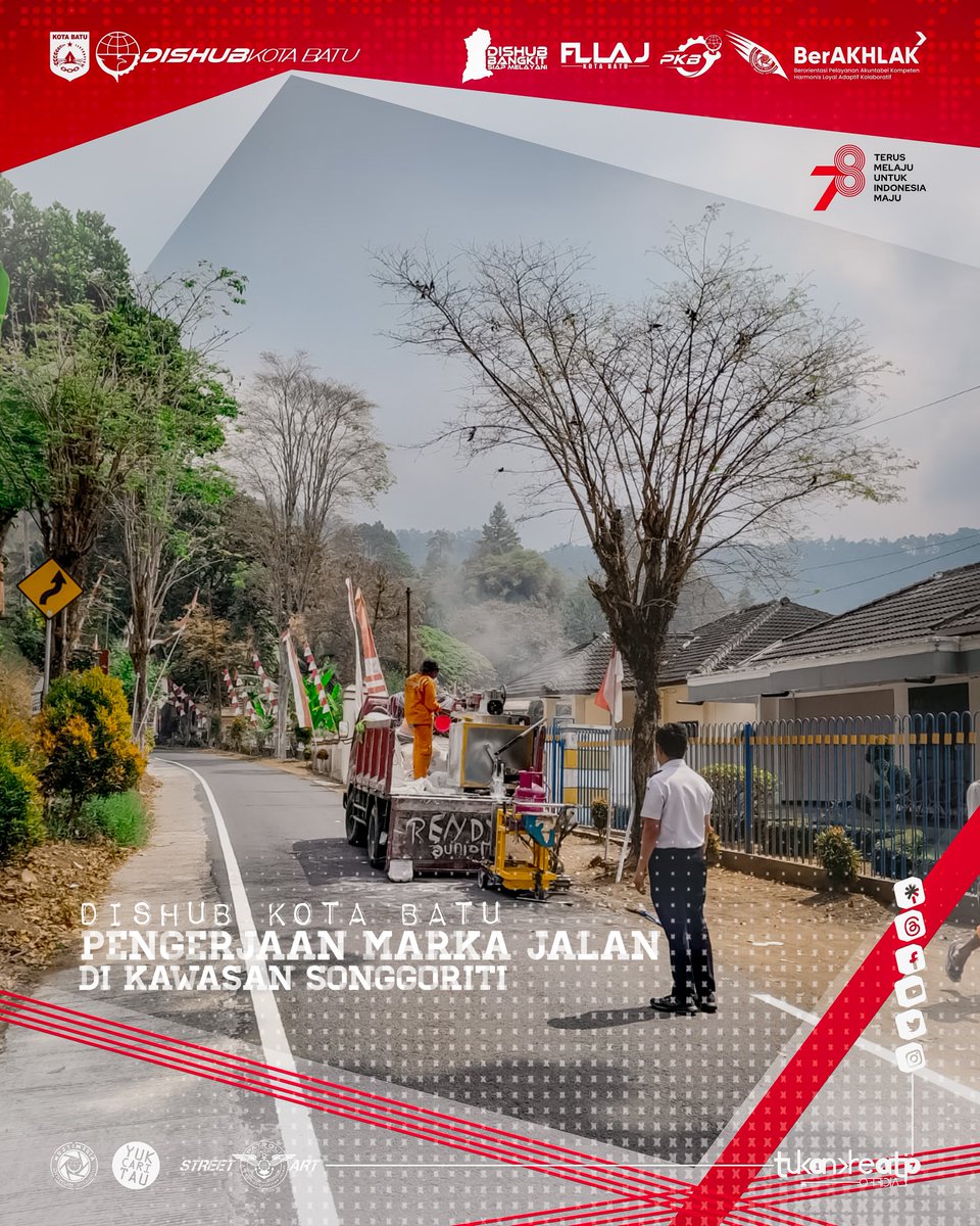 tukankreatip147's tweet photo. August 28,2023 : Dirasa Marka Jalan di Kawasan Songgoriti tidak jelas (pudar) atau tidak ada,Dishub melakukan pengerjaan dikawasan tersebut,agar batas jalan lebih terlihat bagi pengendara.
.
#dishubkotabatu #markajalan #streetfights #songgoriti #batukotawisata https://t.co/4XdA3XSOUI