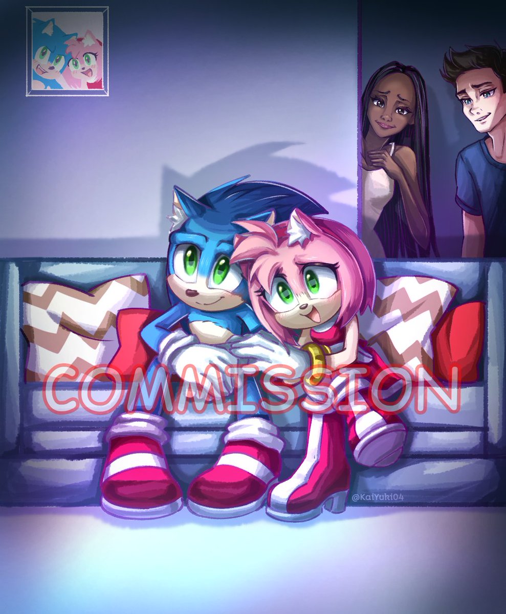 1. Movie Night Movie SonAmy for @_BlueArts 2. Jewel and Amy comic