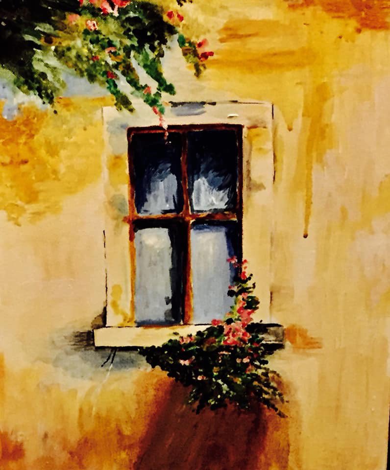 Ghosh_Indrani's tweet photo. Windows  symbolise alternate possibilities, fresh perspectives &amp; a new #world waiting to be explored.

Sharing an #acrylicpainting done by me few years ago, with a  reminder to open the blinds of our minds &amp; let the sunshine pour in. #artist https://t.co/0bTzf5c5Eu