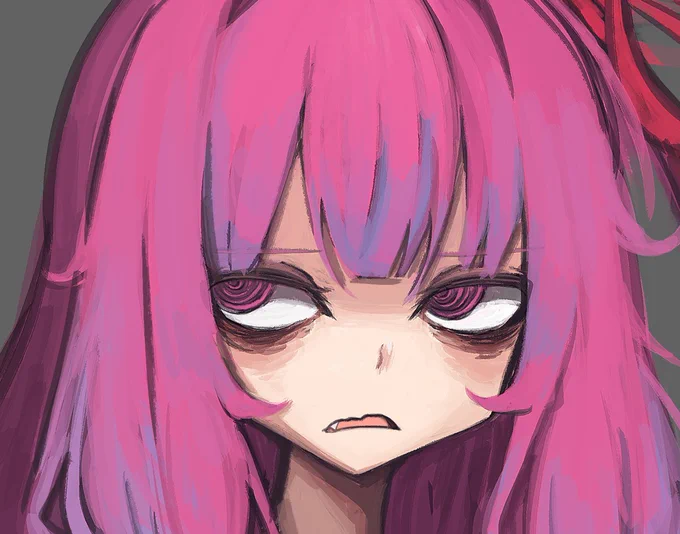 いにしえのいつもと違う感じの顔描きたかっただけの絵再掲しちゃおっかな 