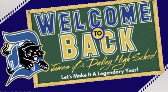 Welcome Back Panthers!! Let’s make it a legendary year 💙💛. @GlasherRobinson @coachcammiec @RevSaviourFavor @CSTK12Educator