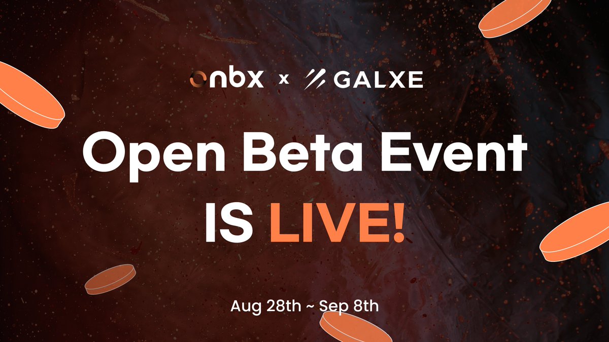 NBX_official's tweet photo. NBX Galxe Campaign! 🚀 

🔥Get APR and get sweet stables $$$

📌Details
📆 Aug 28~Sep 8
💎 Total 300$USDT

$100 for 3 degens

⬇ Join NBX
https://t.co/RumOE9yU8F

Start your tasks today!

#NBX #zkSync #Galxe #Airdrop https://t.co/FI63JKUzPb