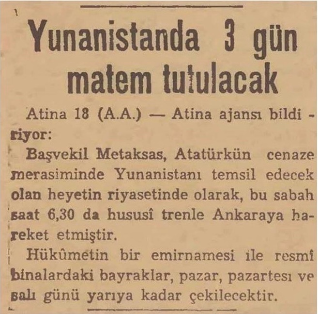 Kemalistlere soruyorum! Atanız Yunan’ı denize döktüyse Yunan neden onun ölüsü için 3 gün matem ilan etti? Sizi gömen için siz 3 gün yas tutar mısınız? Kuduz gibi havlamayın, mantıklı cevap verin.