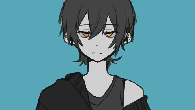 「女ってことは分かるけど限りなく顔つきは男」を目指して描いています 