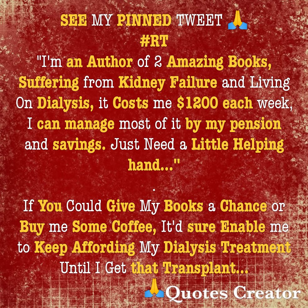 'No-one has ever become poor by helping...'❤️ MY LIFE STORY 👇 salvagewrites.blogspot.com/2022/08/help-m… ☕☕PLS HELP☕☕👇 Buymeacoffee.com/helptristian . PayPal.me/HELPTRISTIAN ❤️ OR 📖GIVE MY BOOKS A CHANCE📖👇 amazon.com/stores/W.-Salv… Thanks 🙏 Kebdbrjfkdk @BDubs121 @chefjonbrown @Leticialevi1…