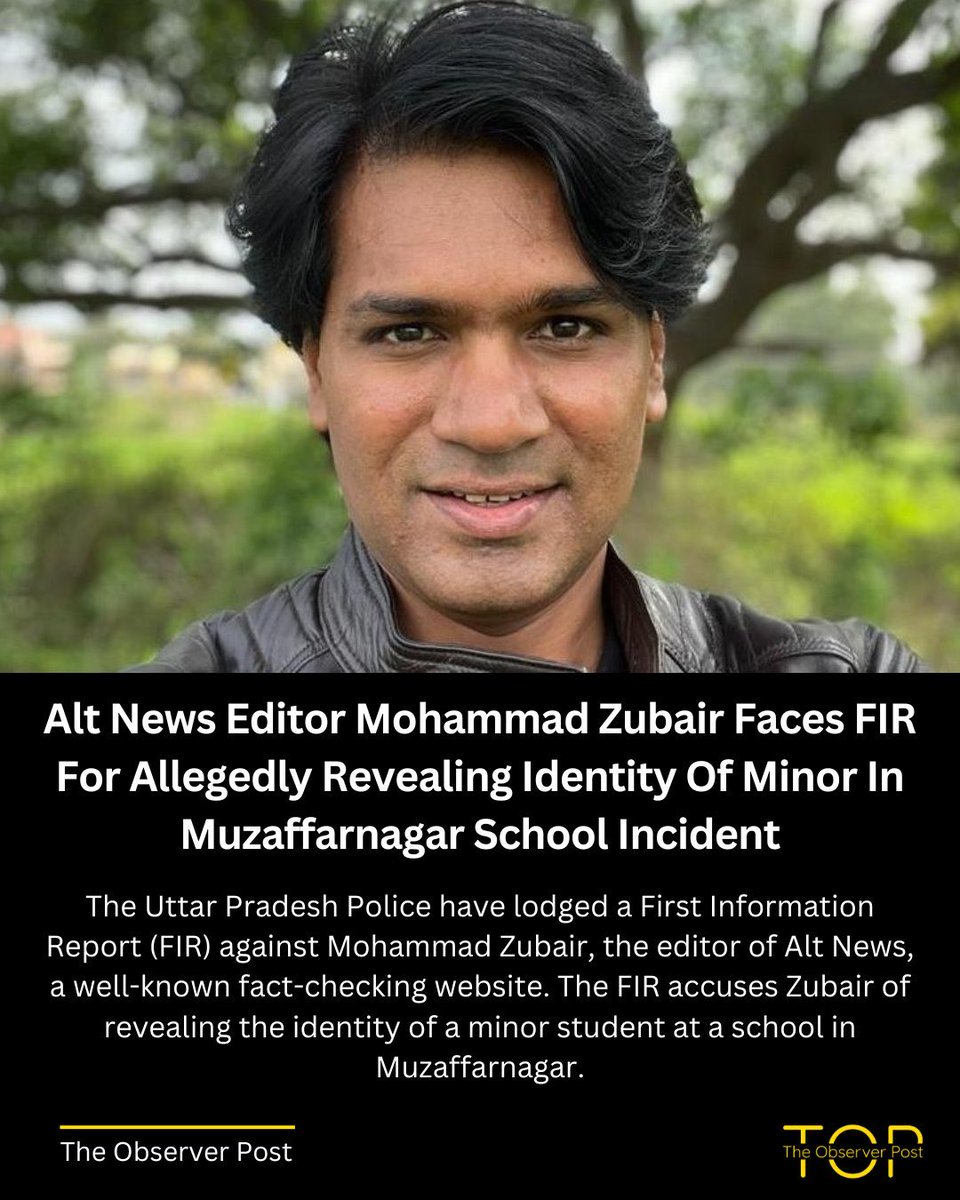 Criminals roam free and an FIR was filed for reporting the incident against Zubair. 

This is new India. 

#IStandWithZubair