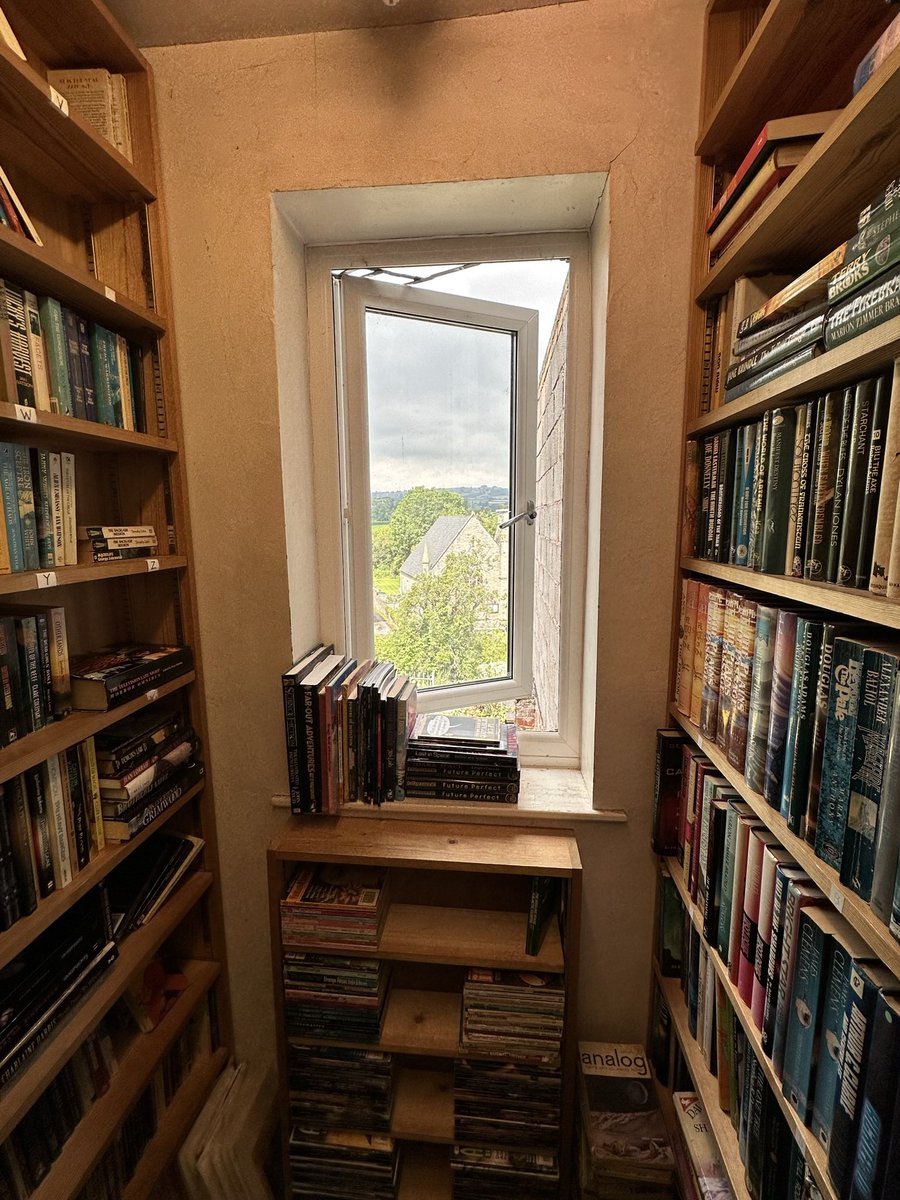 oskarth's tweet photo. A few weeks ago I went to Hay-on-Wye in Wales. It is a small book town, two hour by car from the closest big city (Cardiff or Bristol). It is a vibrant little town with cafes, hotels, and over two dozen book stores selling on the order of hundreds of thousands, or more, books.

Most people I know who are into books haven’t heard about it, much less visited.  I first heard about it from @paulg on X and was curious enough to check it out. I highly recommend it if you like books and find yourself in the UK.