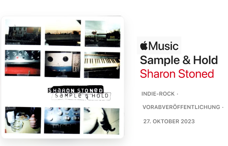 Langsam geht es los - am 27. Oktober 2023 bringt Unter Schafen Records einige längst ausverkaufte Sharon Stoned Veröffentlichungen heraus. Das 'Sample &amp; Hold' Album ist ab heute auf apple.com vorbestellbar!! Jippieh!  music.apple.com/de/album/sampl…)