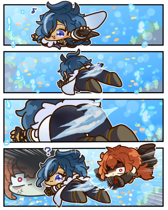 水中の謎のモヤモヤ🔥❄️ #ディルガイ 