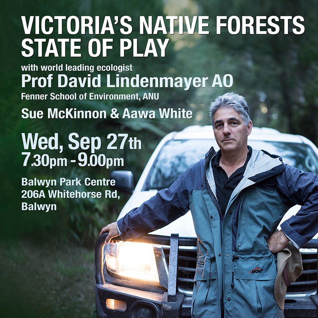 In the world of native forest conservation, Prof David Lindenmayer is a headline act. 

He’s taking the stage for Lighter Footprints in Sept with Sue McKinnon, the powerhouse behind Kinglake Friends of the Forest, &amp; Aawa White. Be quick, it will sell out

lighterfootprints.org/event/victoria…