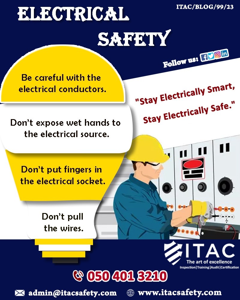 🦺ITAC SAFETY BLOGS🦺ELECTRICAL SAFETY
#electricalservice #electricalsafety #itacsafetyindubai #itactraininginstitute #safetytraining #safetytrainingindubai #itacsafety #dubai #uae