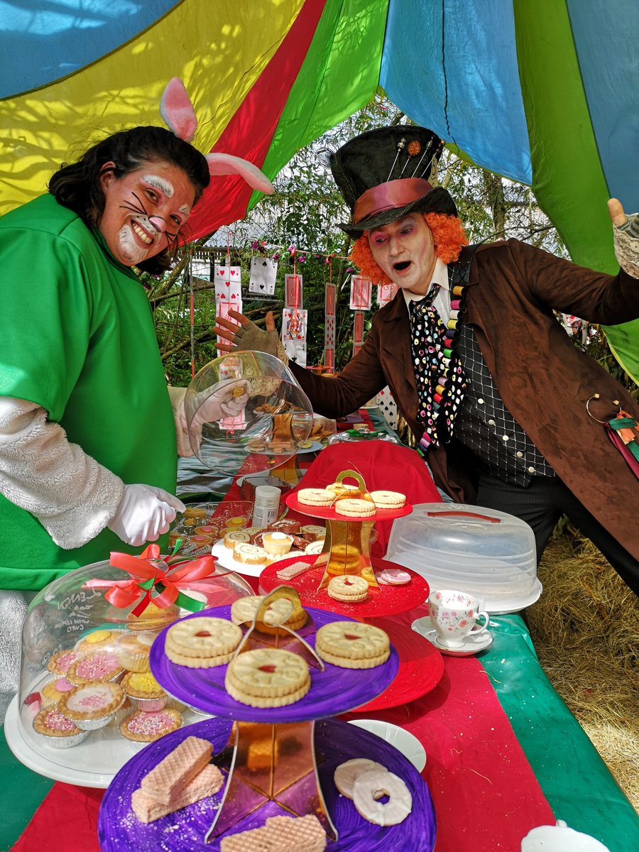 What a day we had on Saturday! The Mad Hatter 🎩 invited us for a special Tea Party in the woods, with lots of fun &amp; games with the White Rabbit on the way. 🐰 We hope you enjoyed it if you came along. The Tea Party treats certainly went down well! 🧁🍪🍭

#madhatter #rovesfarm
