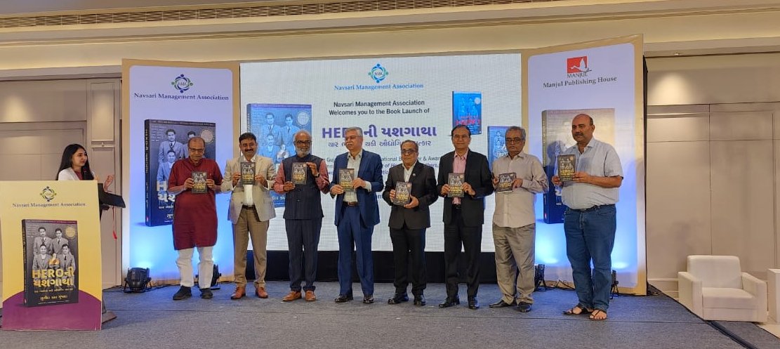 #LIVEPICS #BookLaunch #GujaratiEdition #TheMakingofHero

We are delighted to share that the first copy of the Gujarati edition of the “The Making of Hero” has been unveiled at Surat today.

We hope that the book reaches diverse minds and be loved by Gujarati language readers.