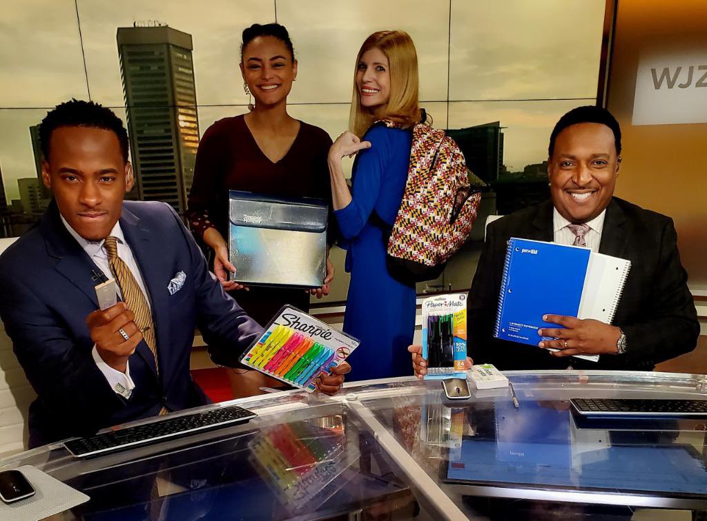 Stephon_Dingle's tweet photo. Back 2 School Coverage all Morning with the wonderful @wjz AM crew. #BALTIMORE #FallIsUponUs ๐๐ https://t.co/utaijTkZyU