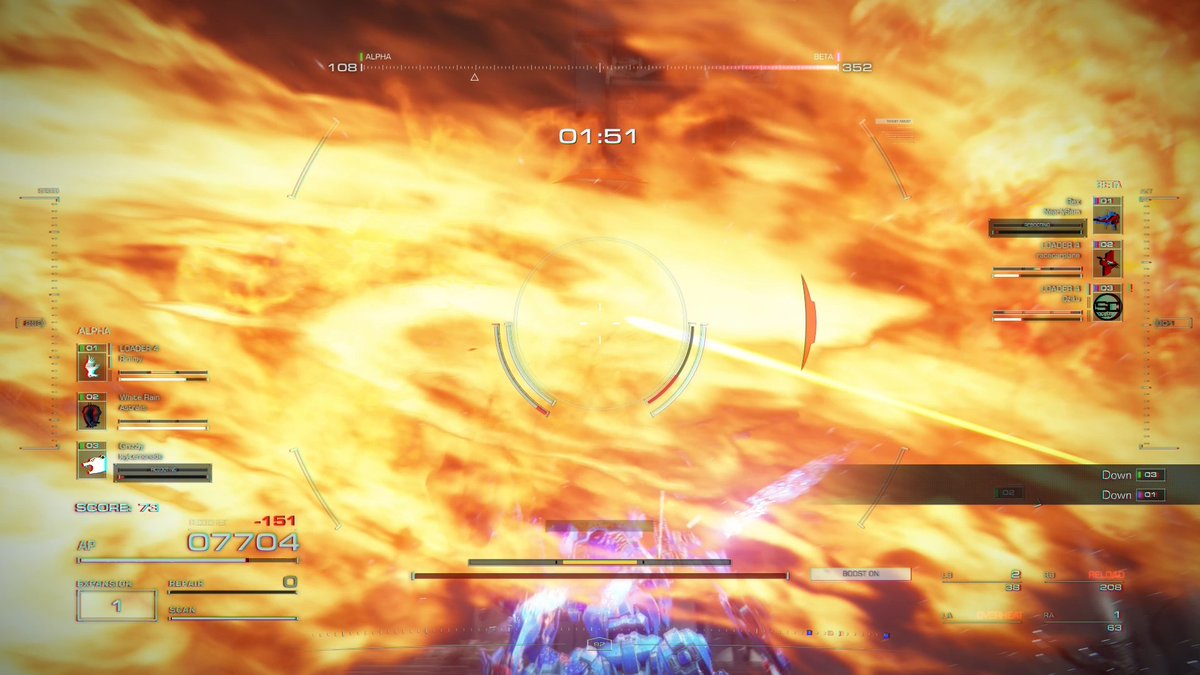 Rimmy_Downunder's tweet photo. flamethrowers are the most annoying weapon in AC6 PvP not because they are over powered but because I prefer to be able to see my screen when playing the video game https://t.co/rcbjflPKtZ