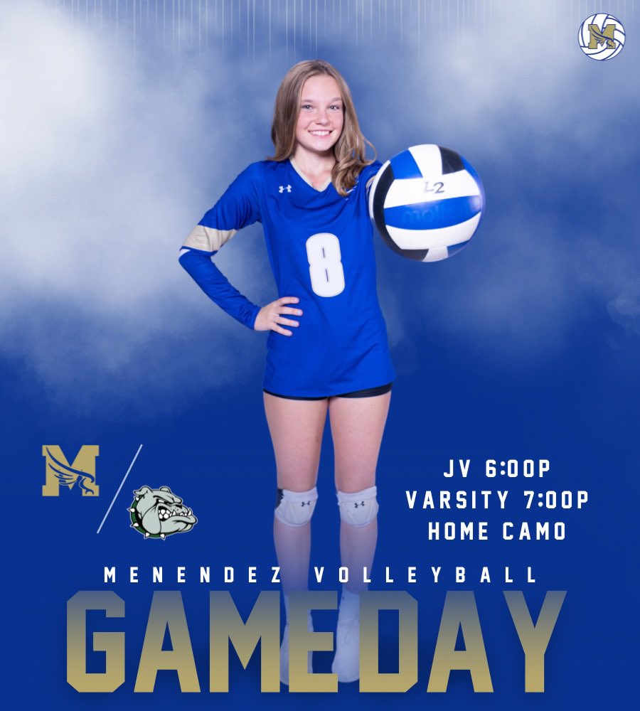 ITS HOME GAME DAY! 🦅 We are HOME against Flagler Palm Coast today. Come in your camo gear and support! Go Falcons! 🏐

⏰ JV 6:00pm Varsity 7:00pm
📍 Pedro Menendez High
🆚 Flagler Palm Coast
📣 CAMO Night!

GO Falcons!