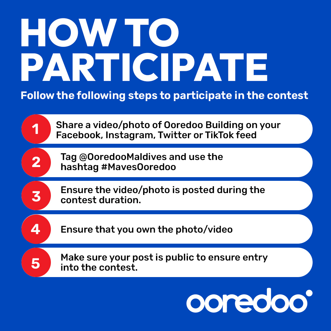 OoredooMaldives's tweet photo. ✨ Share your best reel or snap of Ooredoo Maldives HQ on your social media and stand the chance to WIN an Insta360! 
 
Get ready to be the winner in either the Photography or Video category! One winner from each will walk away with an Insta360! 🏆  
 
✨ Enter as many times as you'd like, just Tag @ooredoomaldives and use #MavesOoredoo hashtag.
 
⏲: Before 11:59PM of 30th Sept, 2023. 
 
Good luck, and let's see those stunning captures! 🙌