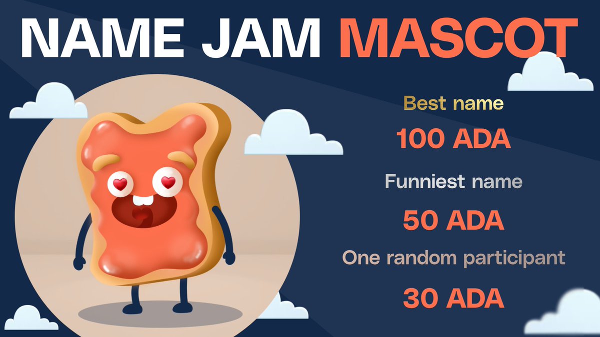🔥Naming Contest!🔥

Even after being together for over a year, our friendly companion is still without a name. Let’s change that! ❤️

Win ADA prizes!

To join: 
🔸 Comment with a name for our mascot.
🔸 Like and retweet!