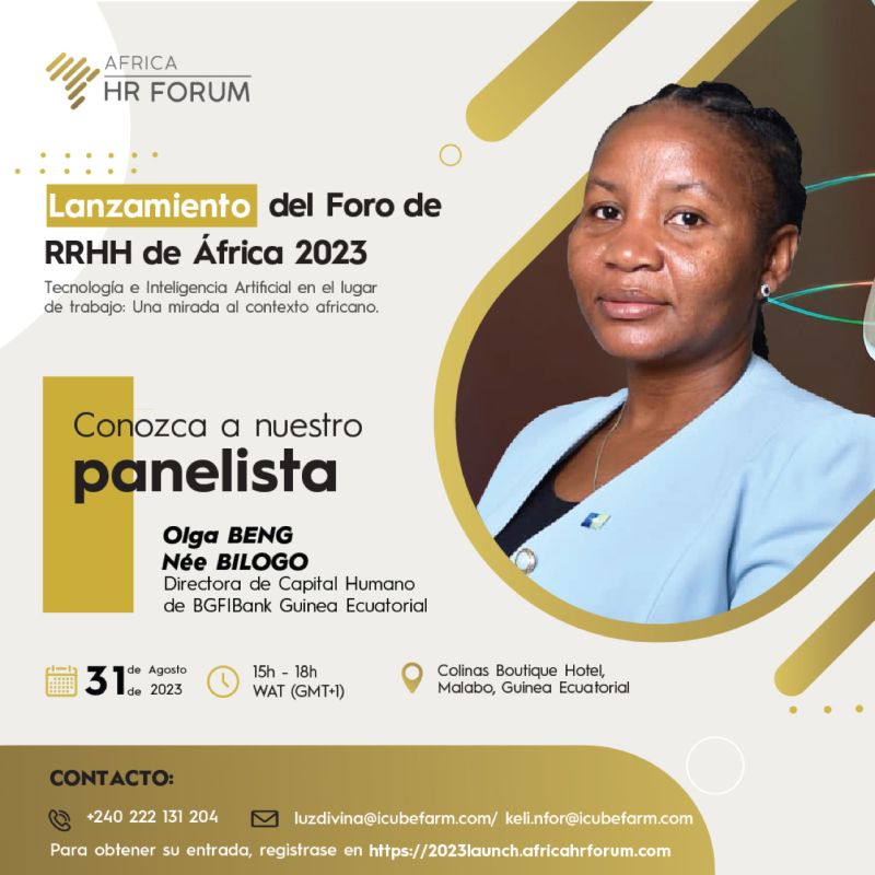 Anunciamos la participación de la Directora de Capital Humano en el panel de intercambio del Africa HR Forum.

¡Porque la fuerza de BGFIBank G.E. reside en sus colaboradores: en el espíritu de equipo!

BGFIBank G.E., Patrocinador Plata del <a href="/AfricaHRForum/">Africa HR Forum</a>.