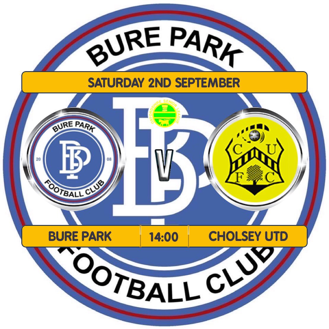 Bure Park F.C (@bureparkfc) on Twitter photo First team host new boys to the senior league <a href="/CholseyU/">Cholsey United</a> on Saturday. With a new look team we are hoping to start it with a win.
📍pingle field Bicester
⚽️ 14.00
🍺 ex Serviceman’s club First team host new boys to the senior league <a href="/CholseyU/">Cholsey United</a> on Saturday. With a new look team we are hoping to start it with a win.
📍pingle field Bicester
⚽️ 14.00
🍺 ex Serviceman’s club