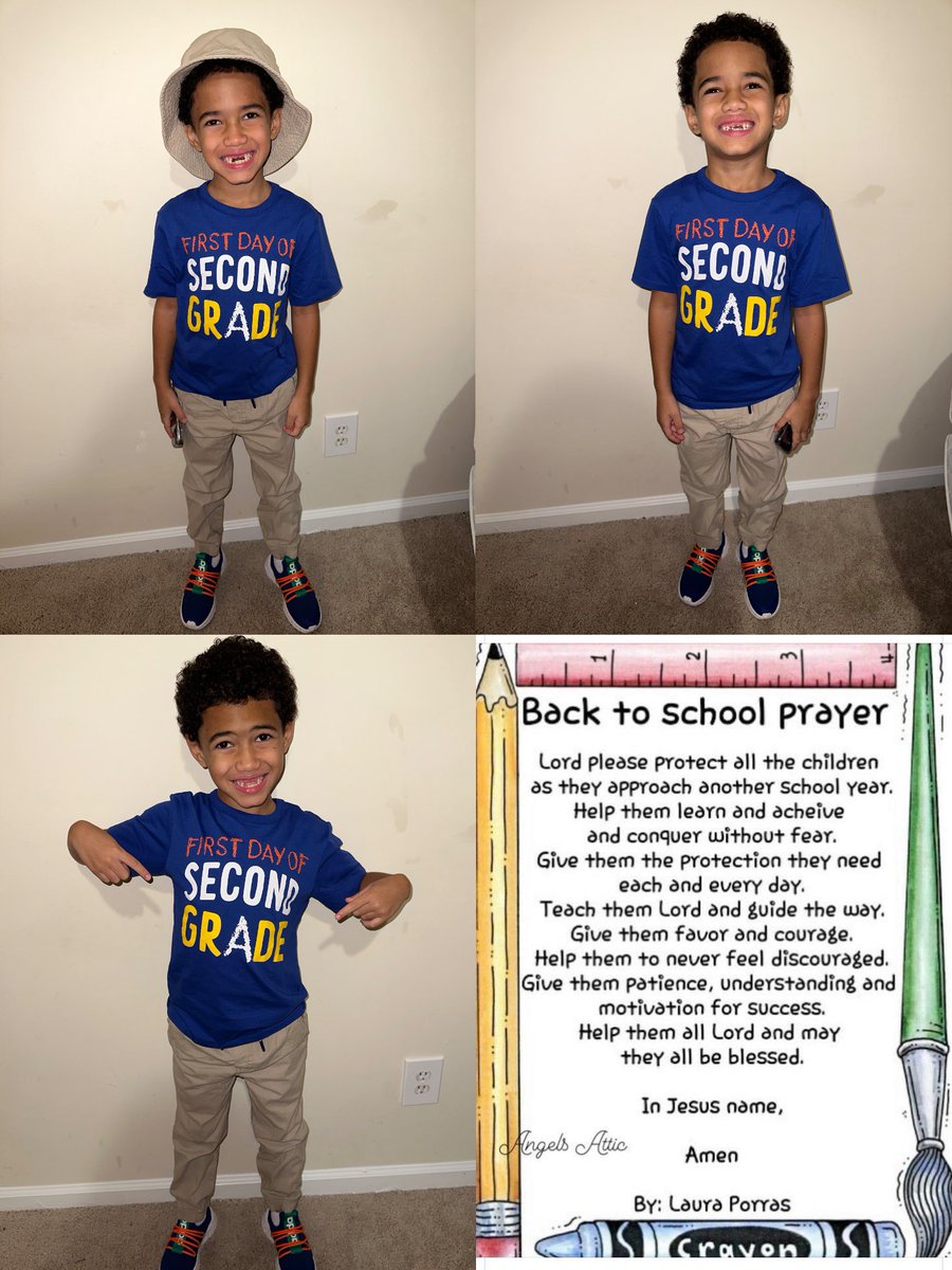 zeeeleee_'s tweet photo. First day of Second Grade✏️❤️🧡💛💚💙 #proudautismmom #iloveyou #myfirstbaby https://t.co/lODpxZh9Ve