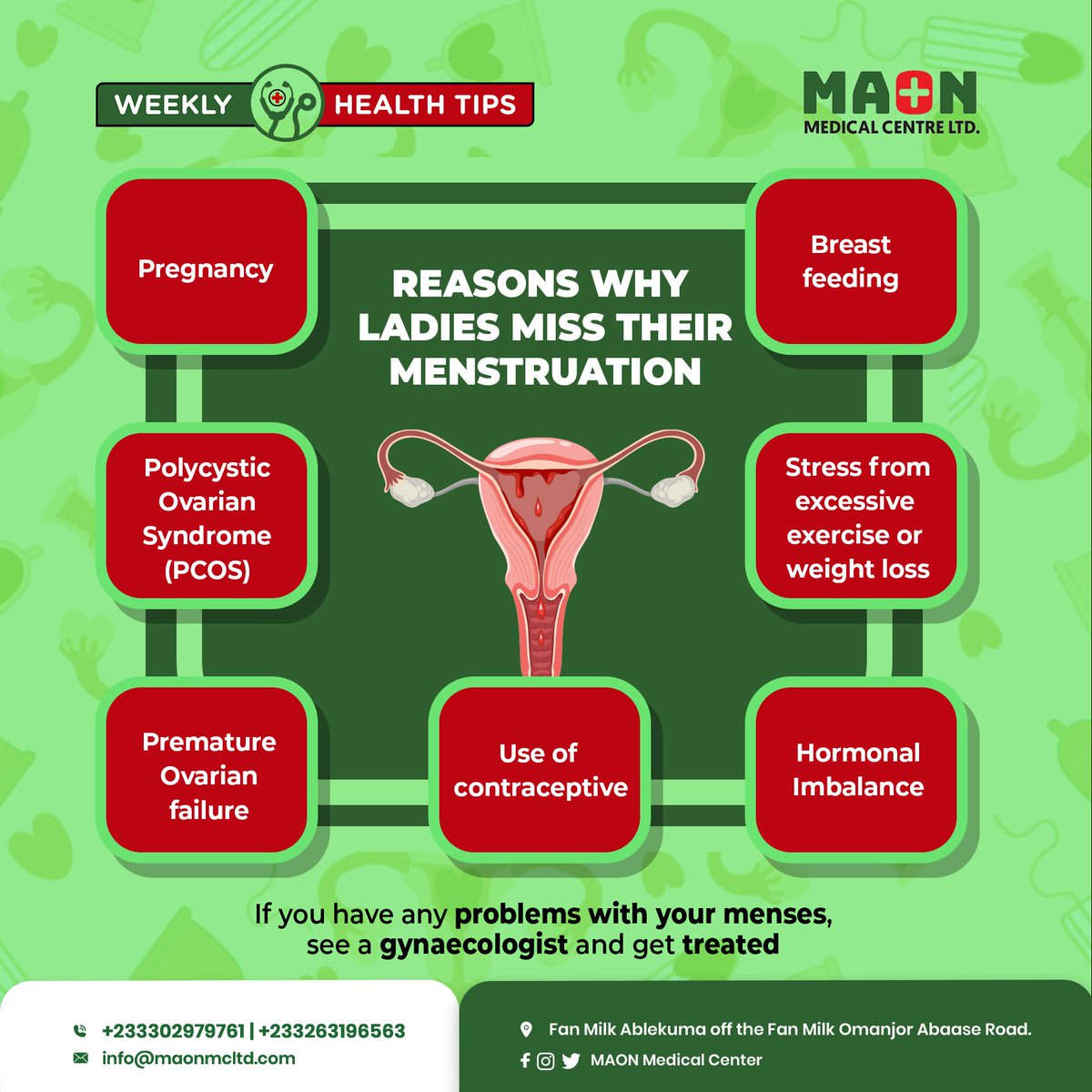 Listen up, ladies! Life's full of surprises, and so are our bodies. Missed your period? Let's talk about why 
#PeriodTalk #WomensHealth #MissedPeriod #FeminineCare #HormoneHealth
#LadiesHealth #CycleAwareness #Healthcare #PatientCare #HealthWellness #HealthTips #HealthyLiving