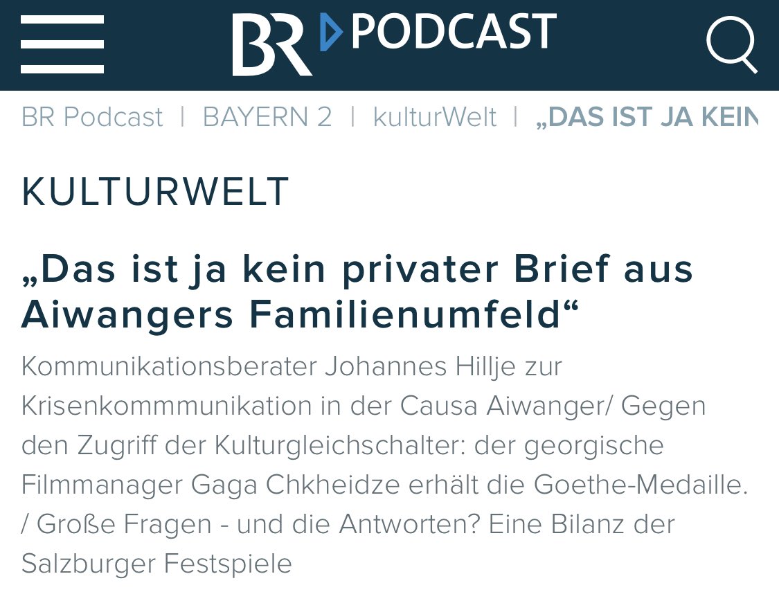 Wer für Wahlalter 16 ist (wie die Freien Wähler in Bayern), kann das Flugblatt eines 17-Jährigen nicht wie eine "Jugendsünde" behandeln. Über Widersprüche und Unzulänglichkeiten der Verteidigungskommunikation im Fall #Aiwanger habe ich mit @br24 geredet:
br.de/mediathek/podc…