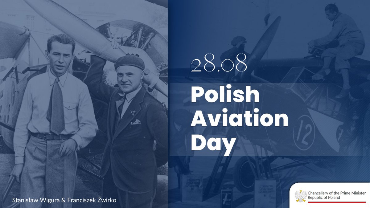 ✈️🇵🇱 The #PolishAviationDay is celebrated in military and civil #aviation on the anniversary of the victory of Franciszek Żwirko and Stanisław Wigura in the largest interwar sport aviation event (Challenge International des Avions de Tourisme) #OTD in 1932 in Berlin.