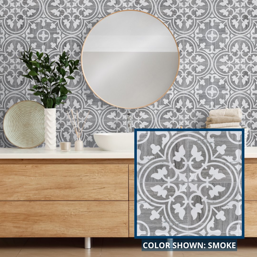 Discover the perfect blend of old-world charm and modern elegance with this luxurious porcelain tile. Featuring a timeless, distressed wood-look coupled with a hint of marble veining, the Unite collection adds a classic touch to any floor or wall space.