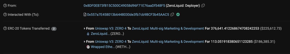 MarkZeroliquid's tweet photo. Just claimed 113 ETH ( $186k) from the POL position.

All of this will be going towards funding zETH liquidity.

$ZERO https://t.co/g0sSTCDk0F