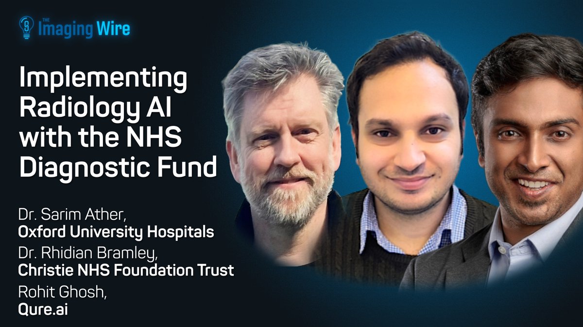 “If you’re in the UK, there’s not been a better time … to adopt AI.” Learn more about the NHS Diagnostic Fund in this Imaging Wire Show featuring Dr Sarim Ather, Dr Rhidian Bramley, and Rohit Ghosh. Find out how the Fund is promoting safe and effective use of AI in the NHS.…