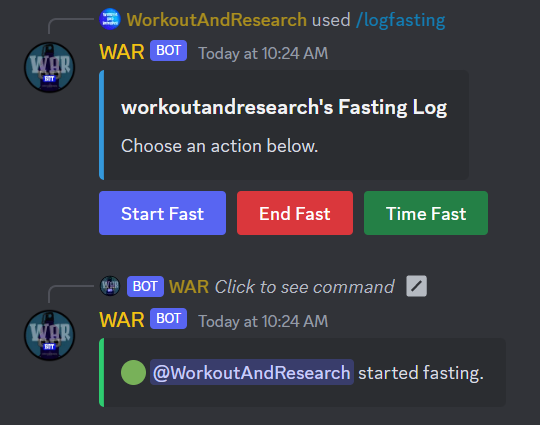 WorkoutResearch's tweet photo. π Exciting news for our Discord community!
Introducing the new "Fasting Log" feature to our bot.
Set, track, and manage your fasting hours seamlessly. π½οΈβ±οΈ
Dive into the server to check it out!
https://t.co/gLAvhbccSx
#WorkoutandResearch #NewFeature #DiscordBot https://t.co/MaTAFD6Ddn