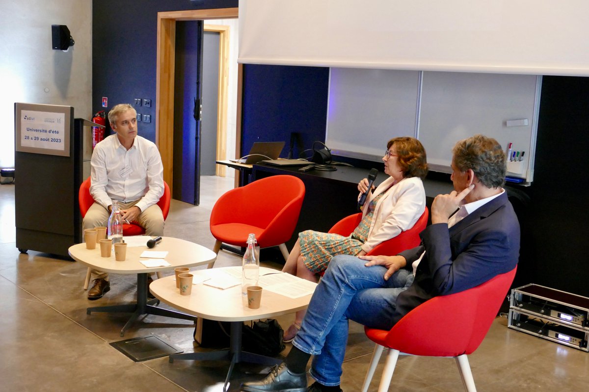 #UEADIUT2023 Débat : « La formation, un levier de développement pour les territoires ? » – avec @FabienneBlaise3 @RegionAcPaca, rectrice déléguée ESR @RegionAcPaca ; @frankchikli, adjoint @villecannes