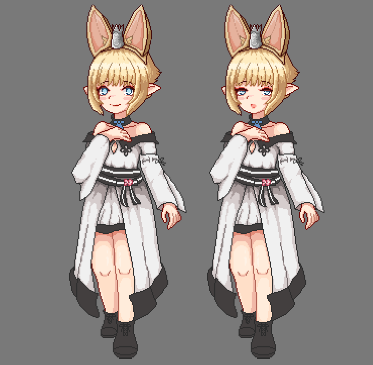 Sherlerk_'s tweet photo. Drew my own character.
#pixelart #ドット絵 
#FFXIV #FF14art https://t.co/yltT0HwzLI