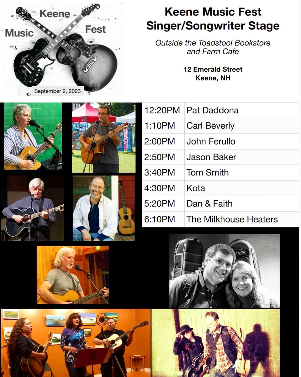 Great lineup and menu! This Saturday!