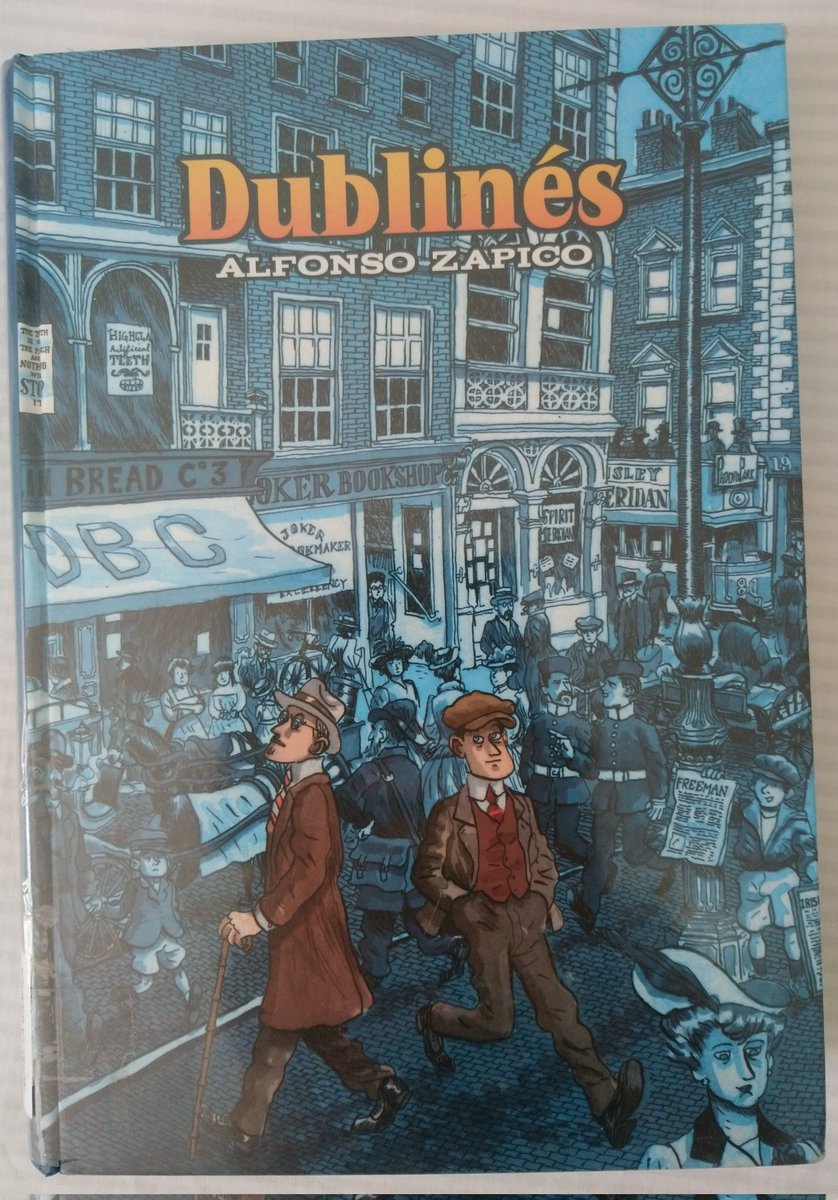 PozaAitor's tweet photo. La vorágine de un mundo editorial que no para ante nada nos hace perder el norte a menudo, privando de protagonismo a grandes obras que deberían continuar siéndolo.
#Dublinés, de #Zapico, es una de esas, sobre James #Joyce en su contexto histórico y cultural.
Muy recomendable! https://t.co/ioye2b4blb