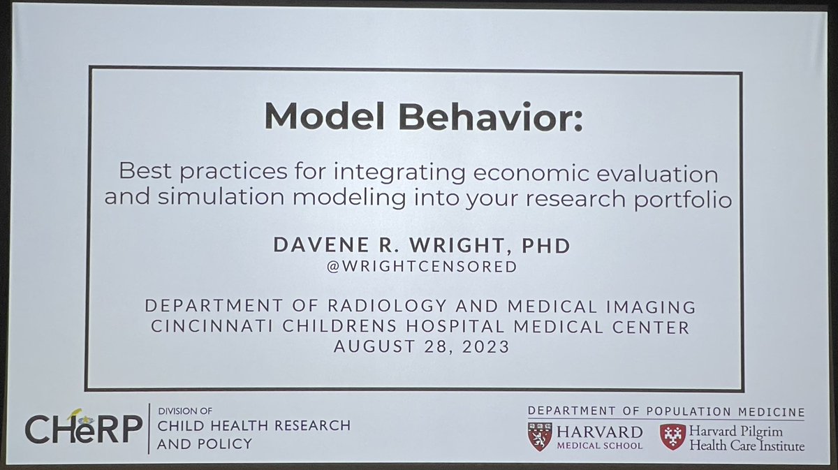 CincyKidsRad's tweet image. We are excited to welcome @WrightCensored to @CincyChildrens as Visiting Professor. 

She will be teaching us about health economy and how to evaluate health using #DecisionScience