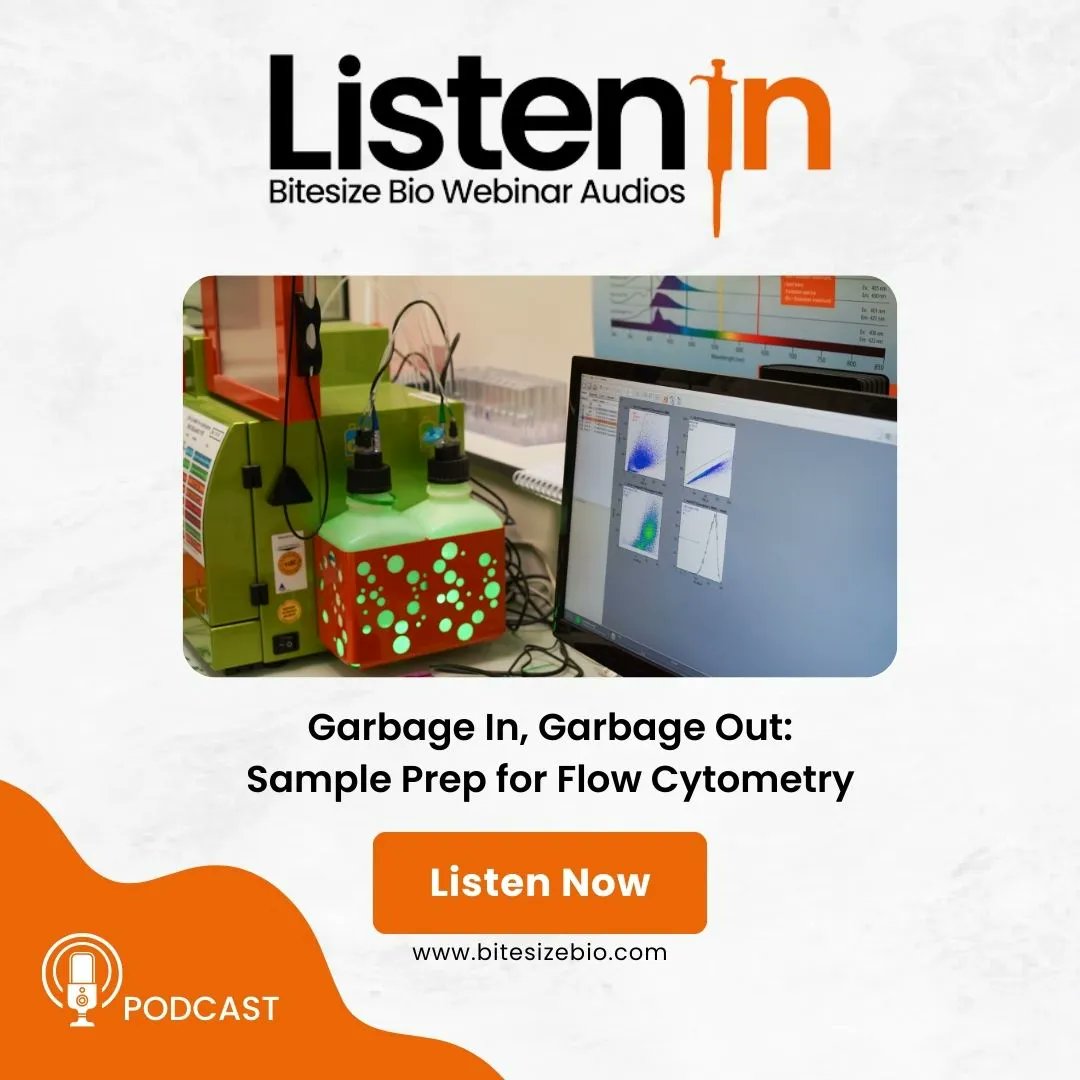 BitesizeBio's tweet image. Are your #FlowCytometry samples giving you grief? 😞 Get #SamplePrep advice from the Flow Cytometry Facility Manager @imperialcollege in the latest episode of Listen In 👩‍🏫 and prepare samples that make you smile 😊 Discover now → buff.ly/3P8sJ5m